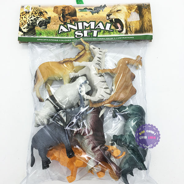Bộ đồ chơi các loài thú rừng 8 con bằng nhựa Animal Set