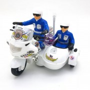 Hộp đồ chơi xe mô tô cảnh sát đôi có đèn nhạc 001B