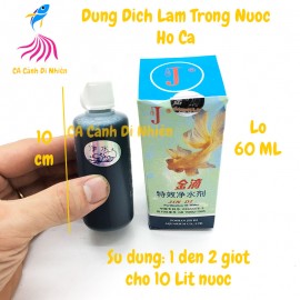 Dung dịch làm trong nước Jin Di 60 ML cho hồ cá cảnh(chai lớn)