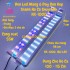 Đèn LED máng kẹp thành hồ cá 6 dãy đèn màu TRẮNG - ĐỔI MÀU WRGB KK-1000 cho hồ 100-115 cm