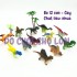 Bộ 12 con khủng long màu và cây bằng nhựa Dinosaur 0577-20