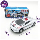 Hộp đồ chơi xe hơi cảnh sát chạy pin đèn Led nhạc 3303-2