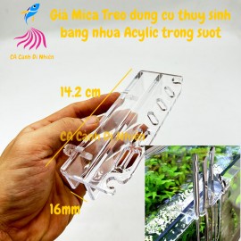 Giá Mica treo dụng cụ thủy sinh bằng nhựa Acrylic trong suốt cho hồ cá cảnh