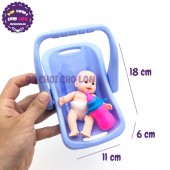 Bộ đồ chơi giỏ xách em bé bằng nhựa Bích Phương 62