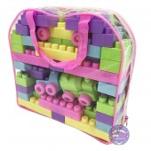 Giỏ đồ chơi lắp ráp xe lửa 53 mảnh ghép