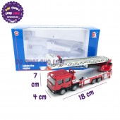 Xe mô hình cứu hỏa THANG bằng sắt 1:50 KDW 625012