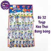 Vỉ đồ chơi 32 tuýp keo thổi bong bóng cho bé