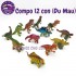 Bộ đồ chơi 12 mô hình các loài khủng long CHÍT bằng nhựa K13