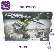 Hộp đồ chơi lắp ráp trực thăng chiến đấu Across Battlefield 425 miếng XB06013