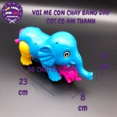 Đồ chơi voi MẸ CON chạy bằng dây cót có âm thanh
