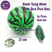 Đồ chơi banh tưng mềm hình quả dưa hấu size 21 cm (chưa hơm hơi)