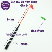 Đồ chơi cần câu cá nam châm size 56 cm bằng nhựa cho bé