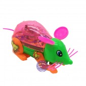 Đồ chơi chuột đèn bằng nhựa chạy bằng dây cót