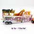 Đồ chơi xe tải đầu kéo 8 bánh chở động vật bằng nhựa chạy trớn 658-10