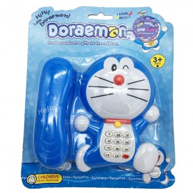Vỉ đồ chơi điện thoại bàn Doraemon dùng pin có đèn nhạc