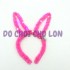 Băng đô cài tóc tai thỏ có đèn nhấp nháy bằng bông mềm