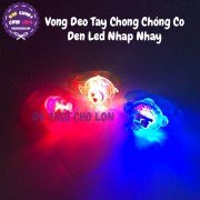 Vòng đeo tay chong chóng có đèn led nhấp nháy nhiều màu