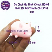 Đồ chơi mô hình chuột HỒNG phát ra âm thanh chít chít 037-68A