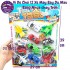 Vỉ đồ chơi 12 xe máy bay Toy Tribe bằng nhựa chạy trớn 399-81H