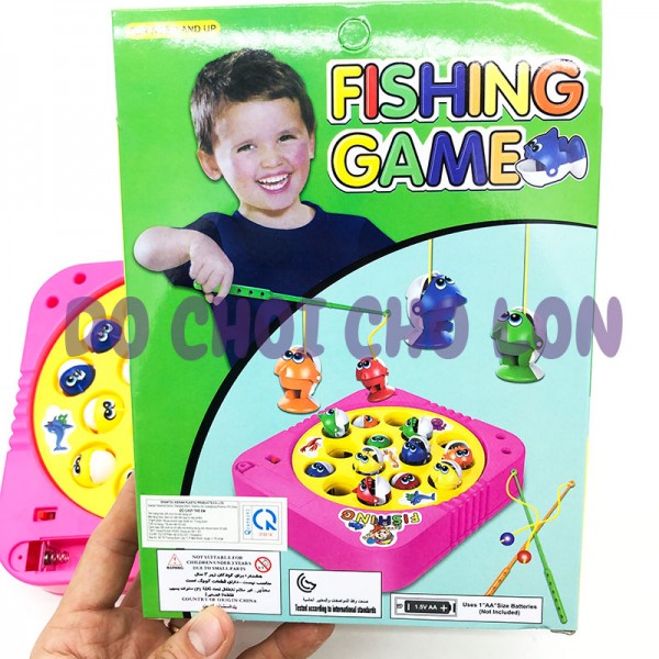 Hộp đồ chơi câu cá 2 cần 15 cá dùng pin Fishing Game 8249