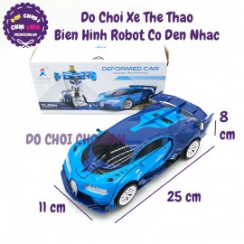 Hộp đồ chơi xe hơi ô tô thể thao biến hình Robot có đèn nhạc M66103