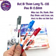 Bút bi Thiên Long TL-08 bút thiên long TL08 đầu bi 0.8mm