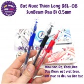 Bút nước Thiên Long GEL-08 SunBeam có grip bút GEL08 đầu bi 0.5mm