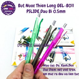 Bút nước Thiên Long GEL-B011 PSLIDE bút B011 đầu bi 0.5mm