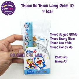 Thước bộ Thiên Long điểm 10 Doraemon TP-SR09/DO 4 loại
