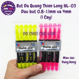 Bút dạ quang Thiên Long HL-03 đầu bút 1.1mm và 4mm