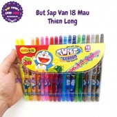 Bút sáp vặn xoay Thiên Long Doraemon TCR-C05/DO (18 Màu)