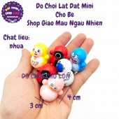 Lật đật mini size 4 cm bằng nhựa hình hoạt hình cho bé