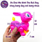 Đồ chơi con thỏ chạy bằng dây cót - Thỏ rút dây bằng nhựa