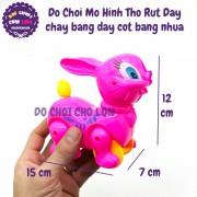 Đồ chơi con thỏ chạy bằng dây cót - Thỏ rút dây bằng nhựa