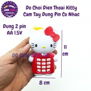 Đồ chơi điện thoại cầm tay Kitty dùng pin có nhạc KT8