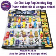 Đồ chơi lắp ráp xe & máy bay thành robot 8 con 38002