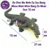 Đồ chơi mô hình cá sấu size 70 cm bằng nhựa mềm nhồi bông có nhạc