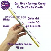 Gậy Như Ý Tôn Ngộ Không 30 cm đồ chơi trẻ em có Thể Kéo Dài Thu Ngắn bằng nhôm