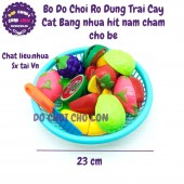 Đồ chơi nấu ăn rổ đựng trái cây cắt hít nam châm bằng nhựa LT5088-5T