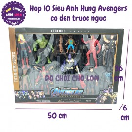 Hộp đồ chơi mô hình 10 siêu anh hùng Avengers Final Battle có đèn 28001