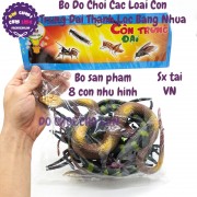 Bộ đồ chơi mô hình các loài côn trùng đại Thành Lộc RẮN, NHỆN bằng nhựa
