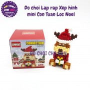 Đồ chơi lắp ráp xếp hình con tuần lộc Noel Linkgo lắp ghép mini giáng sinh 68511