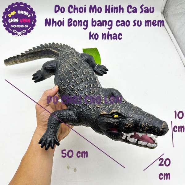 Đồ chơi mô hình cá sấu 50CM nhồi bông bằng cao su mềm X021