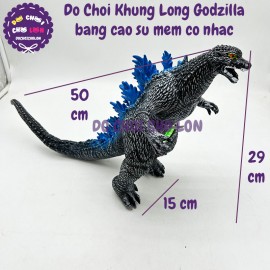 Đồ chơi mô hình khủng long Godzilla King Of Monsters bằng cao su mềm có nhạc 699-5