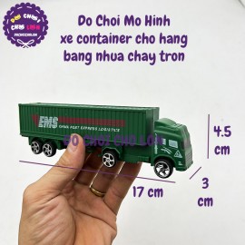 Đồ chơi mô hình xe container chở hàng Mini bằng nhựa chạy trớn BQ112