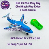 Hộp đồ chơi máy bay chở khách điều khiển từ xa 2 kênh tiến lùi có đèn PY-196-11