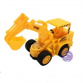 Hộp đồ chơi xe cào đất chạy pin đèn trái châu có nhạc