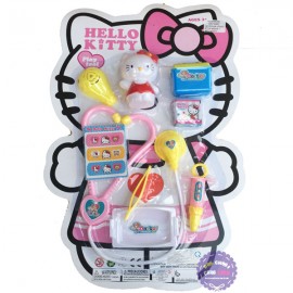 Vỉ đồ chơi bác sĩ 7 món dụng cụ y tế & mèo Hello Kitty