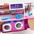 Hộp đồ chơi nhà bếp pin: Máy giặt, bàn ủi & búp bê baby 2802SD