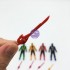 Vỉ đồ chơi 5 anh em siêu nhân hải tặc Gokaiger mini bằng nhựa